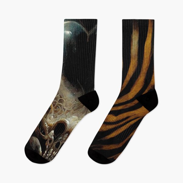 Item preview, Giger Tiger Demon - Arte de fantasía oscura macabra de terror designed and sold by jjwalters.