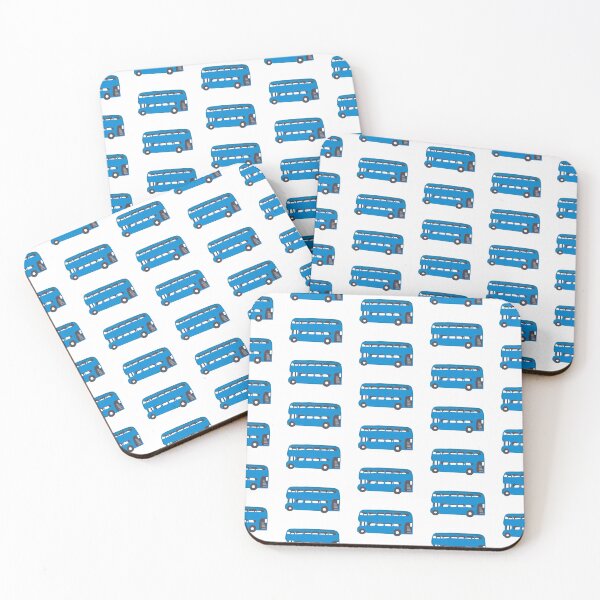 Item preview, Blue bus pattern | Double Decker Bus | Bus lover designed and sold by Lindsay Marie Patterns.