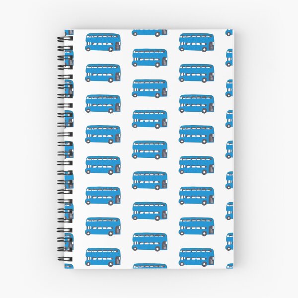 Item preview, Blue bus pattern | Double Decker Bus | Bus lover designed and sold by Lindsay Marie Patterns.