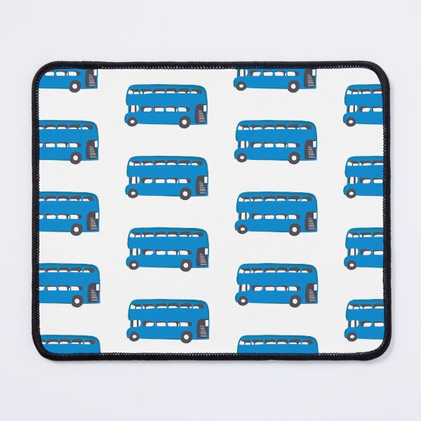 Item preview, Blue bus pattern | Double Decker Bus | Bus lover designed and sold by Lindsay Marie Patterns.