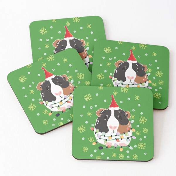Item preview, Christmas Guinea Pig - Tricolor 2 designed and sold by Lulupainting.