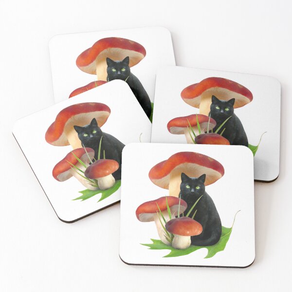 Item preview, Red Mushroom Cat designed and sold by catsclips.