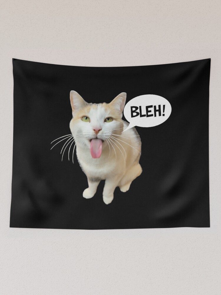 Funny Cat Coughing Meme Poster for Sale by fomodesigns