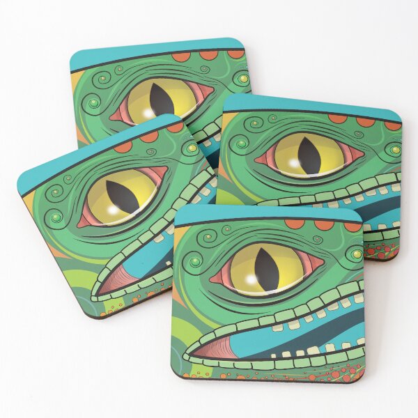 Item preview, Colourful lizard - Fantasy stylised reptile designed and sold by CalMaArt.