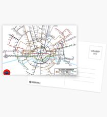 London Underground Map Postcards
