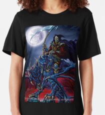 Grim Reaper on a Dragon Slim Fit T-Shirt