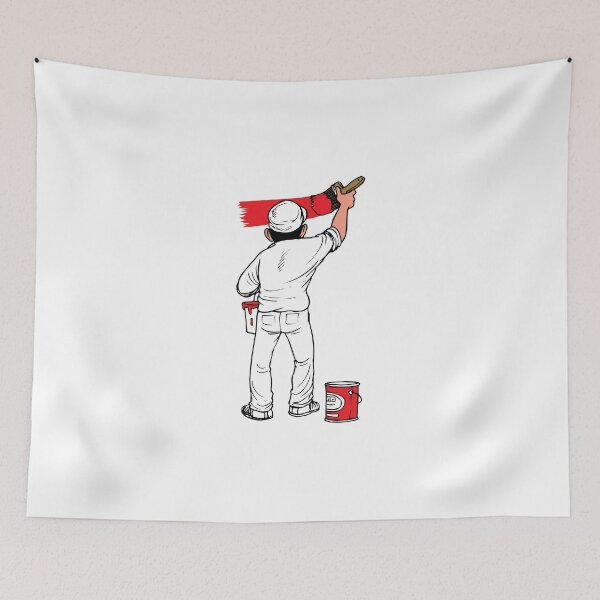 Item preview, Man painting a wall  designed and sold by Suraj3214.