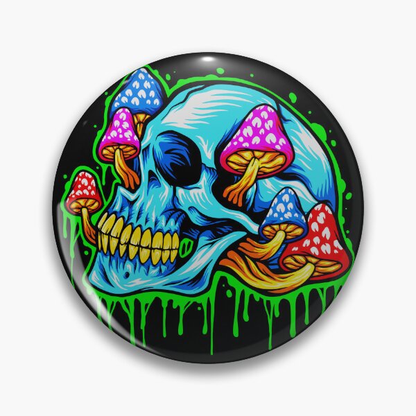 Item preview, ice_skull_head_psychedelic_mushrooms_illustrations designed and sold by Shuvra Gain.