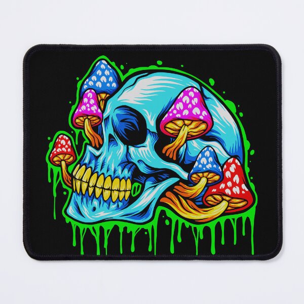 Item preview, ice_skull_head_psychedelic_mushrooms_illustrations designed and sold by Shuvra Gain.