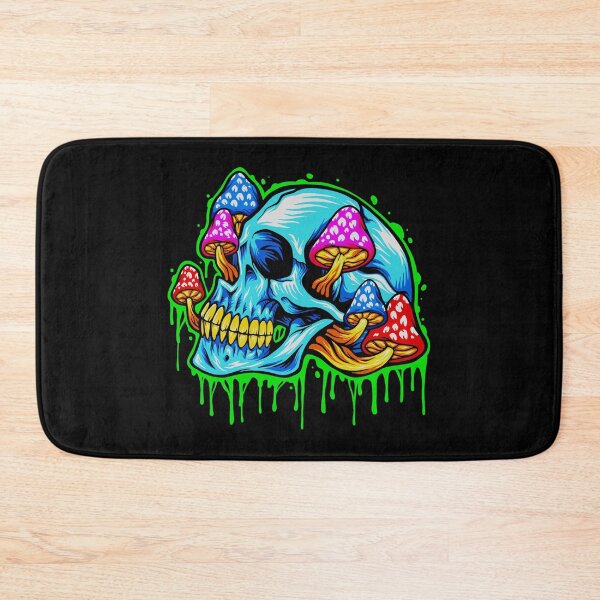 Item preview, ice_skull_head_psychedelic_mushrooms_illustrations designed and sold by Shuvra Gain.