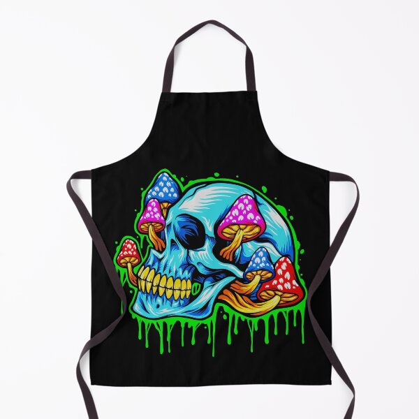 Item preview, ice_skull_head_psychedelic_mushrooms_illustrations designed and sold by Shuvra Gain.