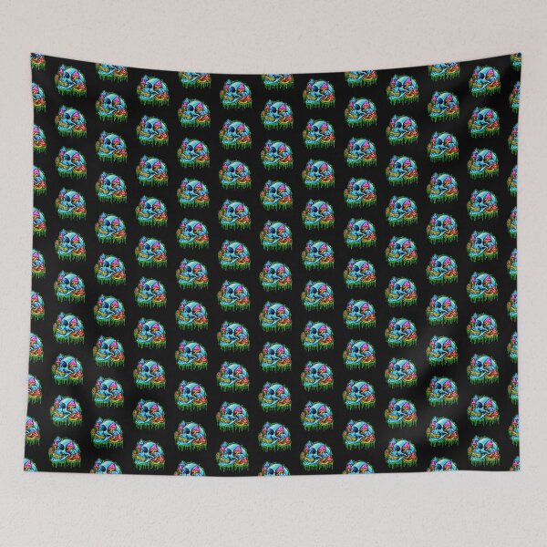 Item preview, ice_skull_head_psychedelic_mushrooms_illustrations designed and sold by Shuvra Gain.