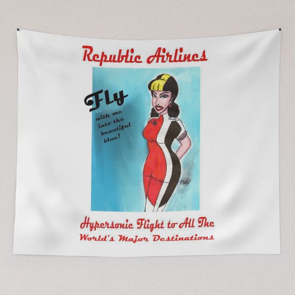 Item preview, Barabera of Republic Airlines designed and sold by Ronald Woods.