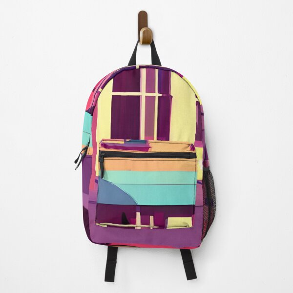 Item preview, Violet Sunset Street Shop - Colorful Flat Art designed and sold by nelloryn.