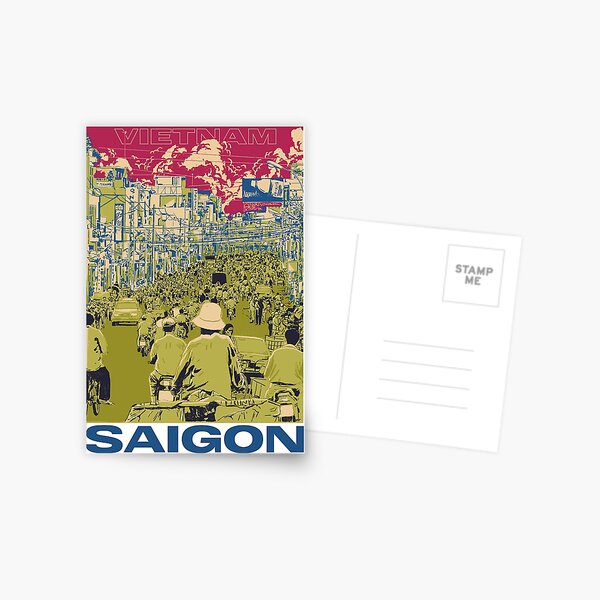 Item preview, Vintage Saigon Vietnam travel designed and sold by Emptyst store.