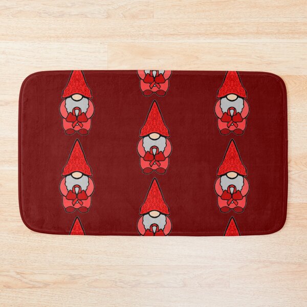 Item preview, Gnome Holding a Red Awareness Ribbon  designed and sold by Chronic Illness Awareness Shop.
