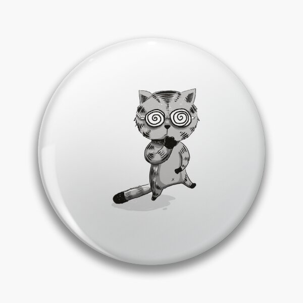 Item preview, Cute funny cat whoopsie wearing swirly glasses designed and sold by PersontwoArt.