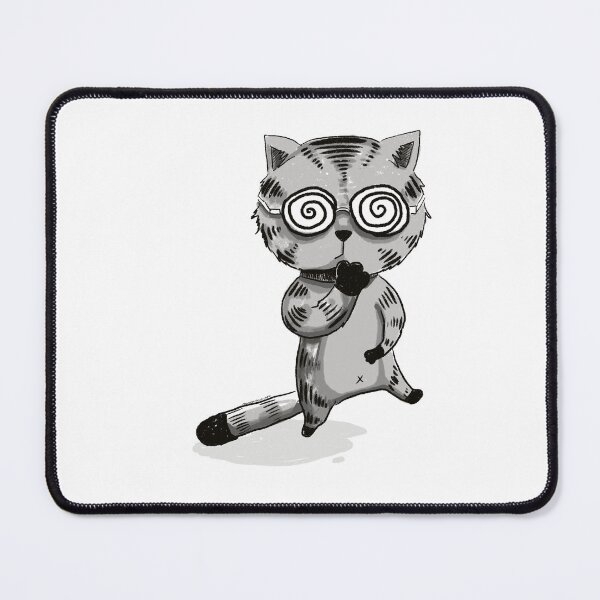 Item preview, Cute funny cat whoopsie wearing swirly glasses designed and sold by PersontwoArt.