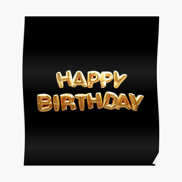 "happy birthday my friend clipart" Poster for Sale by mamary85 | Redbubble