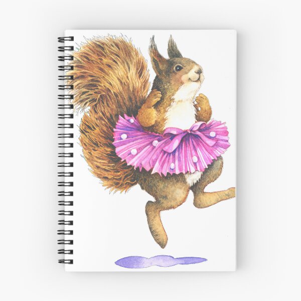 Aperçu de l'œuvre Danse de l'écureuil tutu rose créée et vendue par Wendy Edelson.