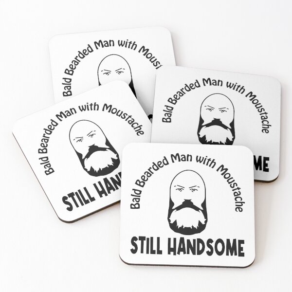 Item preview, Bald bearded man designed and sold by al21ex.