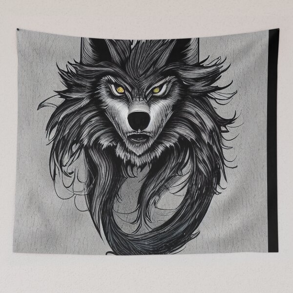 Item preview, Killer Alpha Wolf Illustration designed and sold by SubtleSplit.