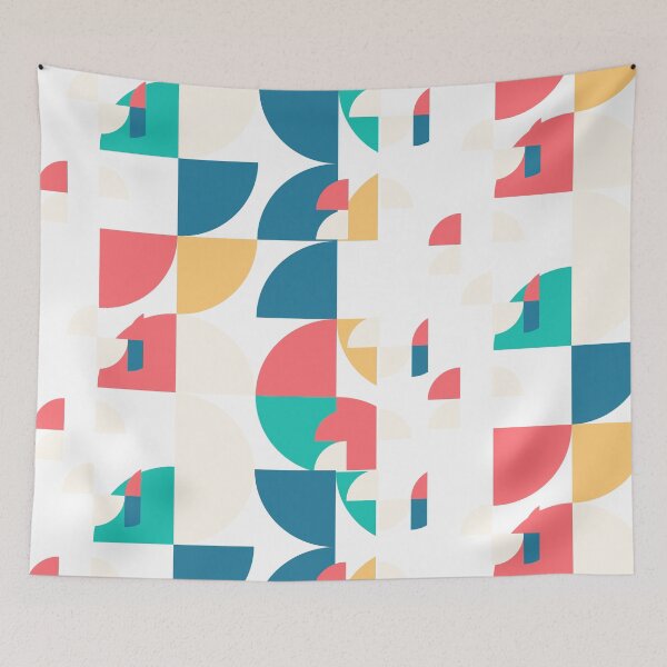 Item preview, Half circle pattern, design, illustration, handmade  designed and sold by Lessonsprint.