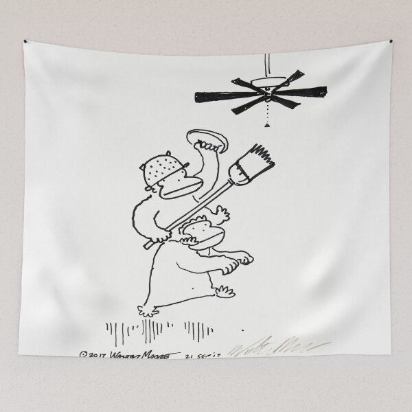 Item preview, Quixotic Apes Tilt at Ceiling Fan designed and sold by Walter Moore.