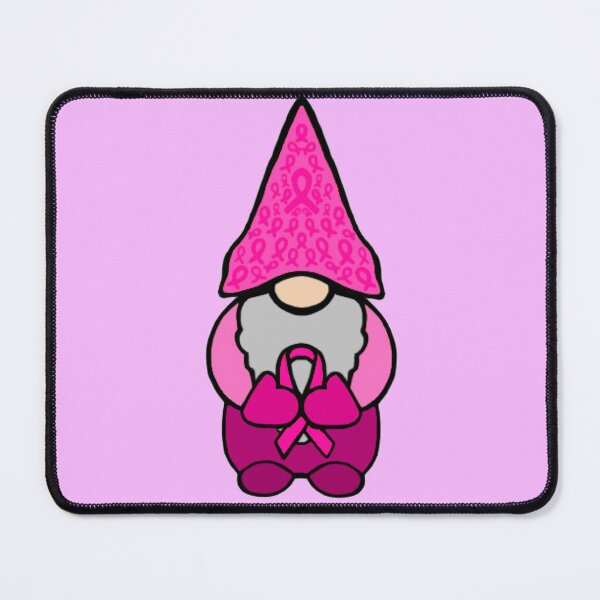 Item preview, Gnome Holding a Pink Awareness Ribbon designed and sold by Chronic Illness Awareness Shop.