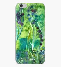 Grünes u. Lila Hyazinthen-Aquarell iPhone-Hülle & Cover