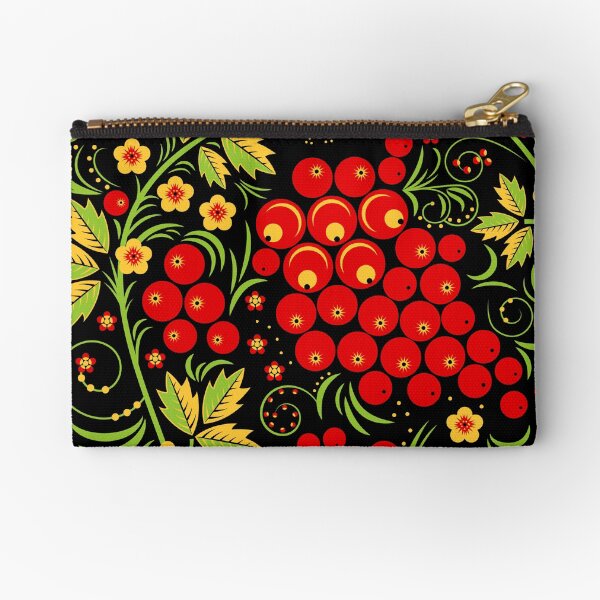 Khokhloma Rowan Zipper Pouch