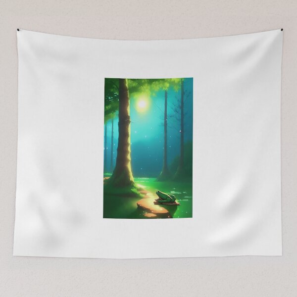 Item preview, Frog at night painting designed and sold by omar-alsayed52.