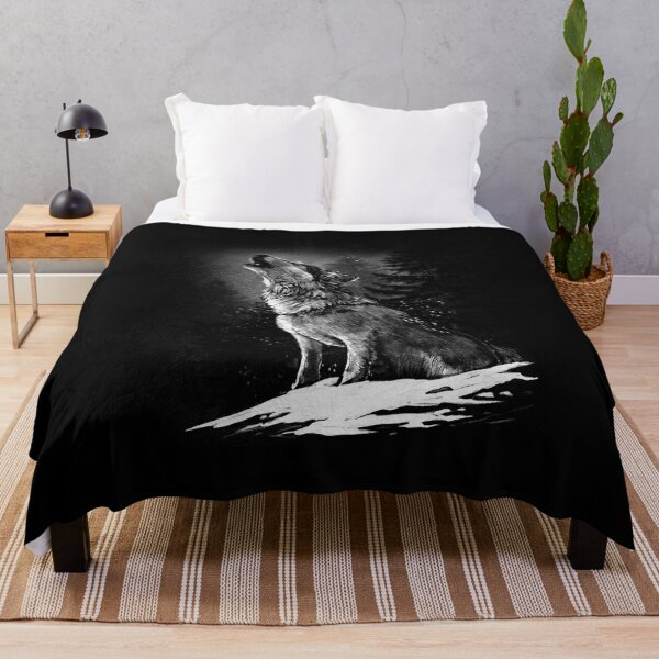 Item preview, Winter, howling wolf designed and sold by DerSenat.