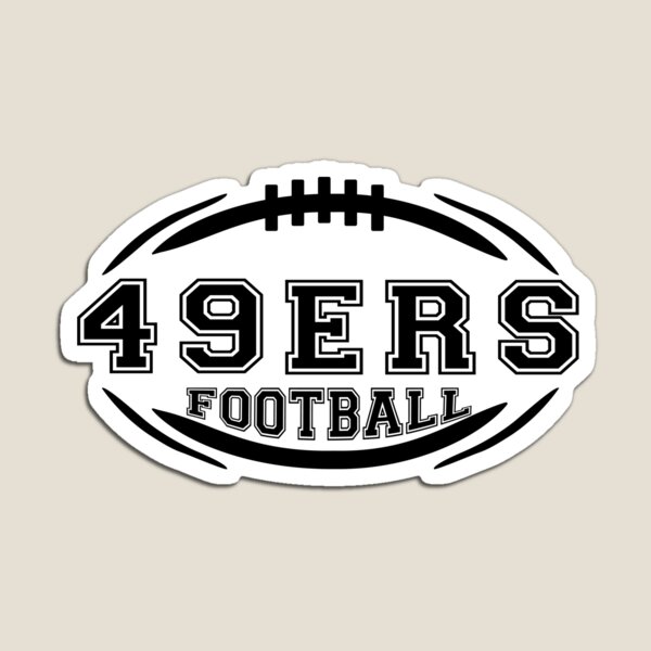 San Francisco 49ers State of California with 49ers logo Type Die- cut  MAGNET