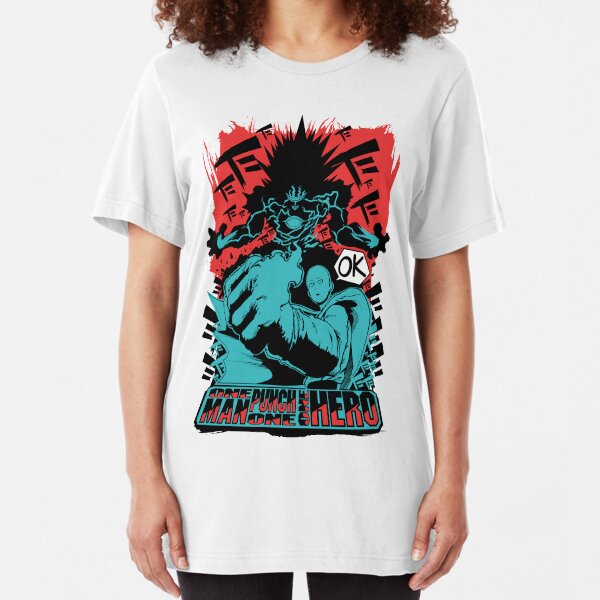 One Man One Punch One Hero Slim Fit T-Shirt