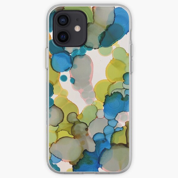 Green & Blue Bubbles iPhone Soft Case