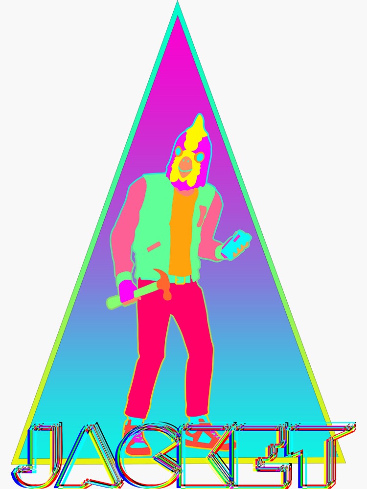 "Hotline Miami " Sticker by LilSharpy | Redbubble
