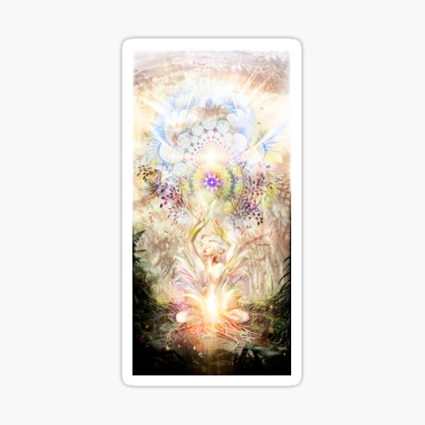 Soul Awakening. Mother Nature Visionary spiritual kundalini open your mind awaken journey Sticker