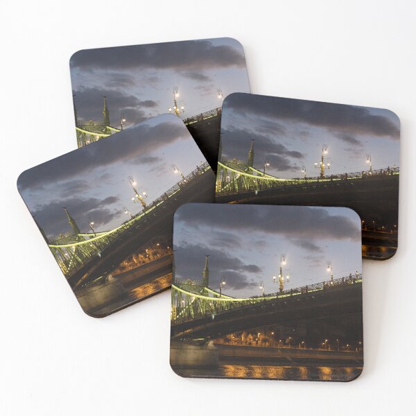 Item preview, Liberty Bridge at Night designed and sold by Marylou Badeaux.