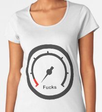 Zero Fucks Given Gauge Women's Premium T-Shirt