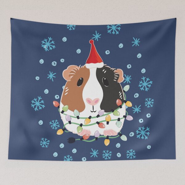 Item preview, Christmas Guinea Pig - Tricolor 3 designed and sold by Lulupainting.