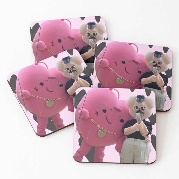Item preview, SKZ Puppy M & PIPI pink hearts designed and sold by g-fullsun03.