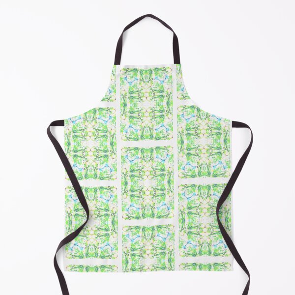 Item preview, Green blue yellow expressive abstract pattern designed and sold by Grey Robinson.