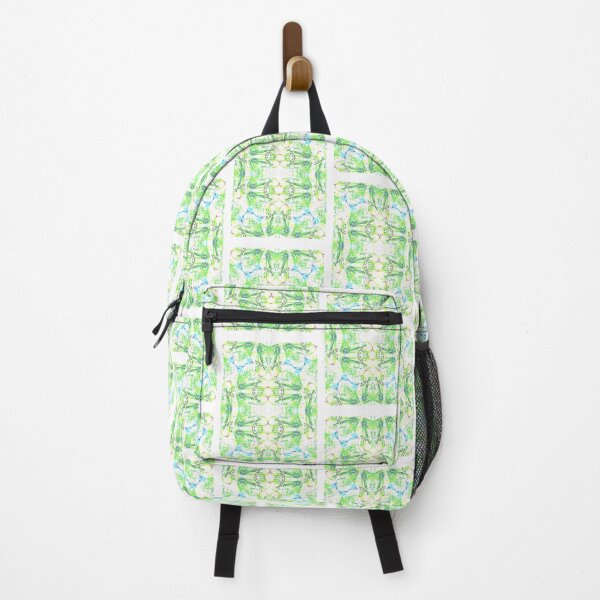 Item preview, Green blue yellow expressive abstract pattern designed and sold by Grey Robinson.