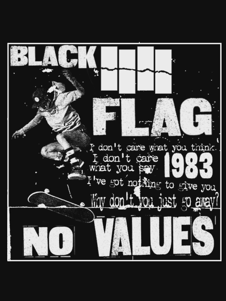 black flag no values shirt