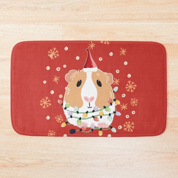 Item preview, Christmas Guinea Pig - Red and White 1 designed and sold by Lulupainting.