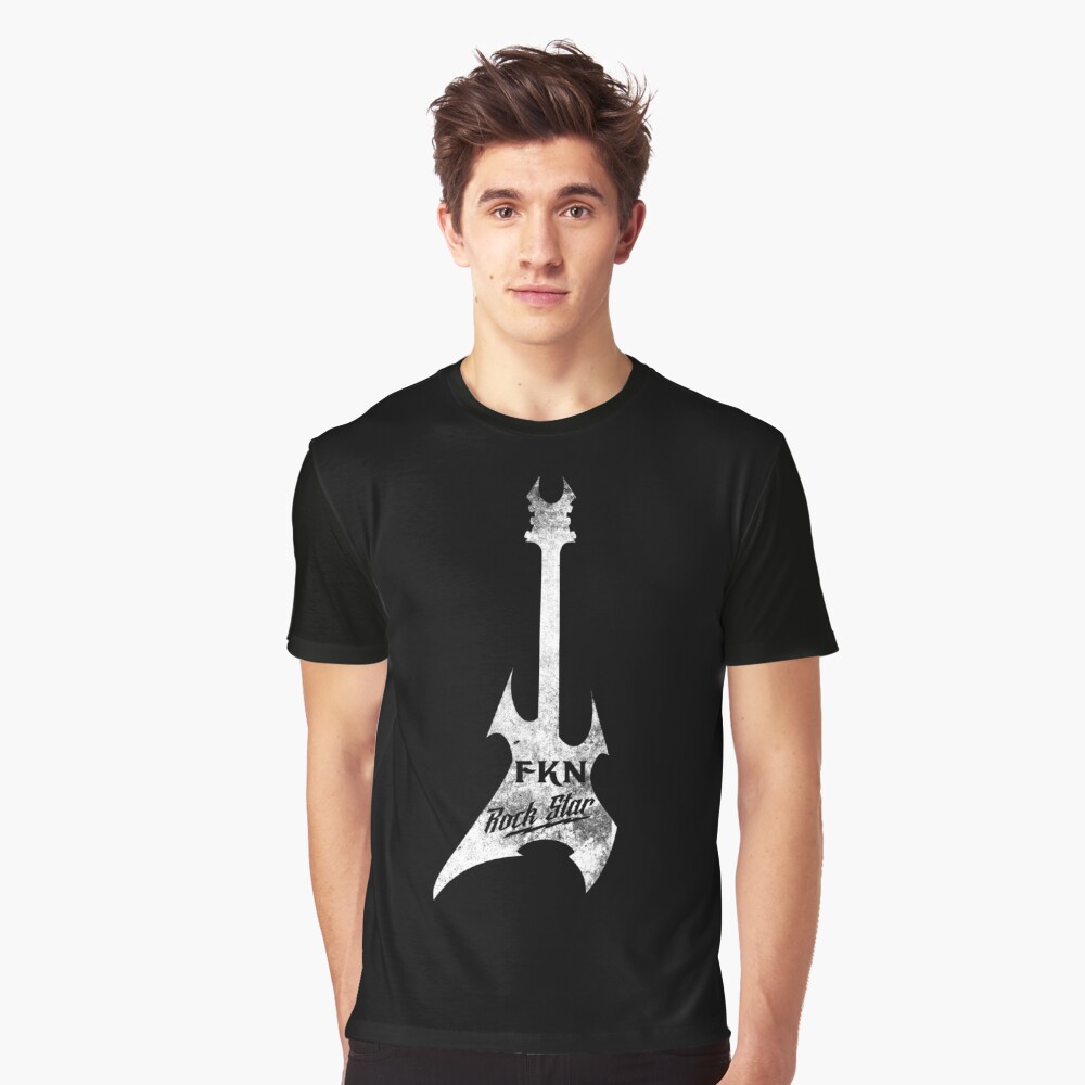 GUITAR Rock N Roll STAR T-Shirt Design by Sourov Das™💎 on Dribbble