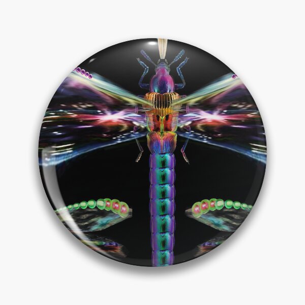 Item preview, neat, dragonflies, soap, bubbles, rainbow, multicolored, small, large, luminous, purple, green, dark background designed and sold by Maria Mihailova.