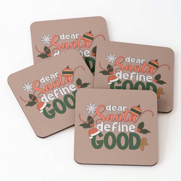 Item preview, Vintage Funny Dear Santa Define Good Christmas Quote designed and sold by Hommie9977.
