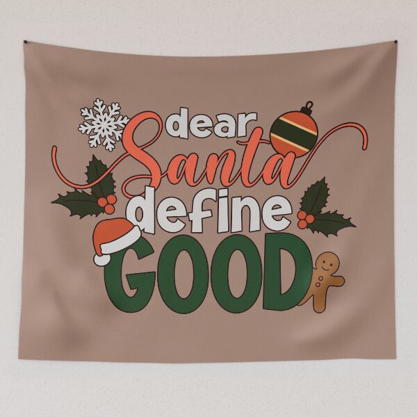 Item preview, Vintage Funny Dear Santa Define Good Christmas Quote designed and sold by Hommie9977.